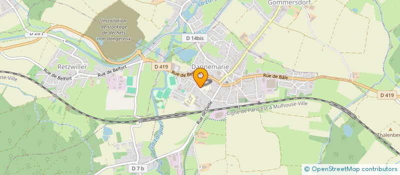 localisation de l'entreprise ECOLE DE MUSIQUE REGION DE DANNEMARIE  DANNEMARIE