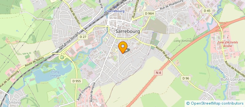 localisation de l'entreprise ECOLE DE MUSIQUE REGION DE SARREBOURG à SARREBOURG