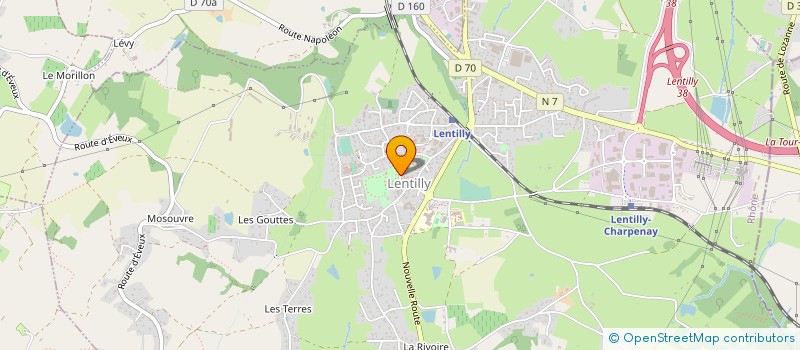 localisation de l'entreprise ECOLE DE MUSIQUE SAINT BEL  SAIN-BEL