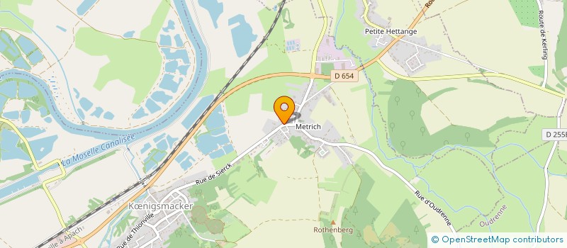 localisation de l'entreprise ECOLE DE MUSIQUE SAINT HUBERT DE METRICH  KOENIGSMACKER