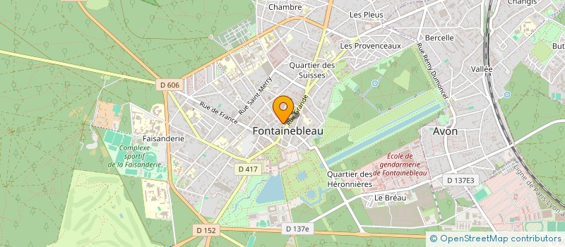 localisation de l'entreprise ECOLE DE MUSIQUE SAINTE CECILE  FONTAINEBLEAU