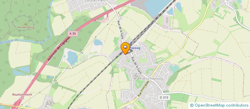 localisation de l'entreprise ECOLE DE MUSIQUE SOC MUSIQ BORD DU RHIN  RSCHWOOG