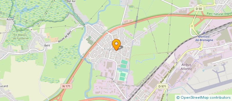 localisation de l'entreprise ECOLE DE MUSIQUE TRIGNACAISE  TRIGNAC