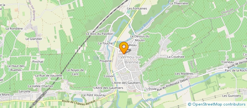 localisation de l'entreprise ECOLE DE MUSIQUE VERNOU EN HARMONIE  VERNOU-SUR-BRENNE