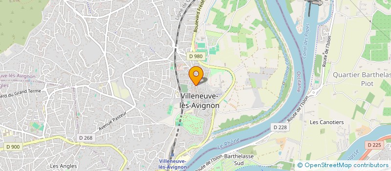 localisation de l'entreprise ECOLE DE MUSIQUE YVES-MARIE BRUEL VILLENEUVE LEZ AVIGNON  VILLENEUVE-LES-AVIGNON