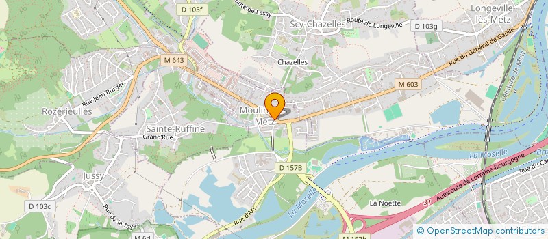 localisation de l'entreprise ECOLE DE MUSIQUES ACTUELLES LORRAINE  CHATEL-SAINT-GERMAIN