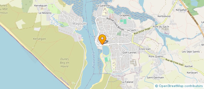 localisation de l'entreprise ECOLE DE NAVIGATION DE LA RIA D'ETEL à ETEL