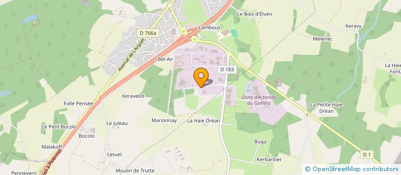localisation de l'entreprise ECOLE DE PARACHUTISME PROFESSIONNELLE BRETAGNE à MONTERBLANC