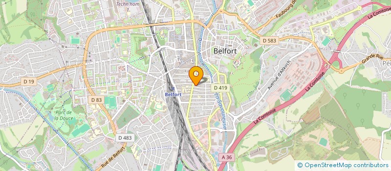 localisation de l'entreprise ECOLE DE PATINAGE DE BELFORT  BELFORT
