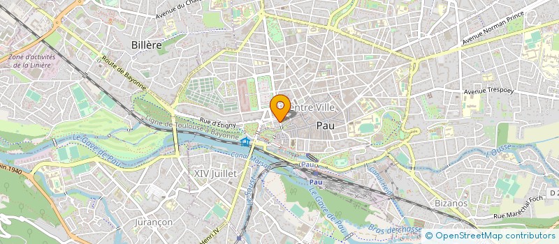 localisation de l'entreprise ECOLE DE PATINAGE DU BEARN à PAU