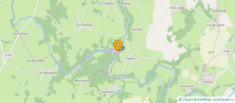 localisation de l'entreprise ECOLE DE PECHE DE LA PETITE CREUSE à BETETE