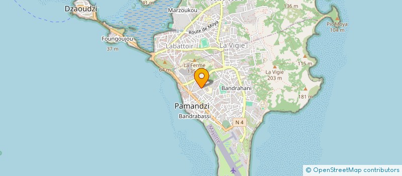 localisation de l'entreprise ECOLE DE PETANQUE D-15 à PAMANDZI
