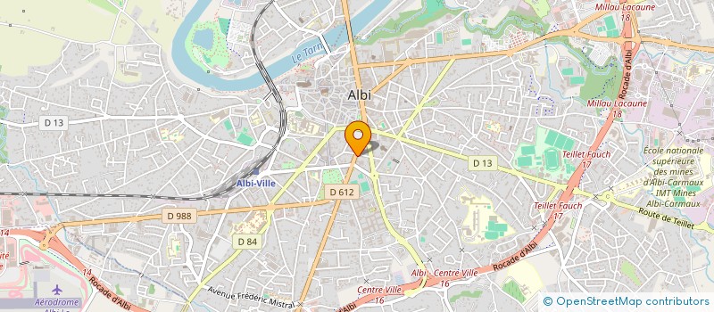 localisation de l'entreprise ECOLE DE PILOTAGE ESSO PEUGEOT ALBI à ALBI