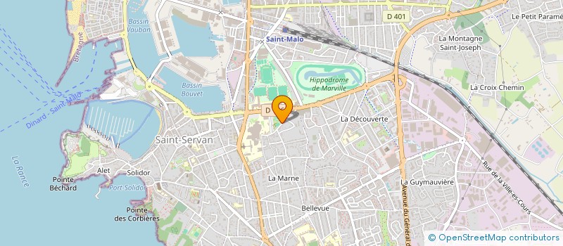 localisation de l'entreprise ECOLE DE PISTE COTE EMERAUDE ST MALO  SAINT-MALO