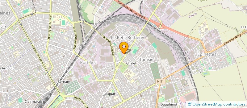 localisation de l'entreprise ECOLE DE PRATIQUE ET DE DEVELOPPEMENT DU KINOMICHI  REIMS