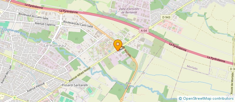 localisation de l'entreprise ECOLE DE PRODUCTION ADOUR à PAU