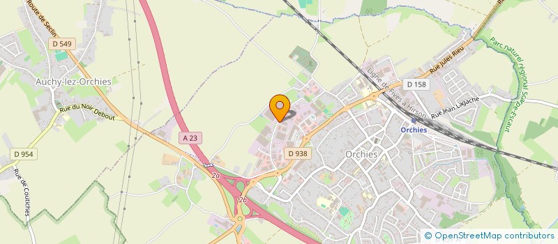 localisation de l'entreprise ECOLE DE PRODUCTION AUTOMOBILE DE LA PEVELE  ORCHIES