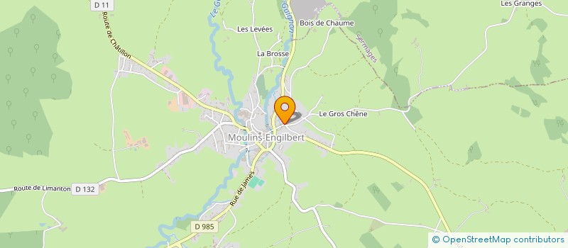 localisation de l'entreprise ECOLE DE PRODUCTION DU MORVAN 58 - INSTITUT SALLONNYER à MOULINS-ENGILBERT