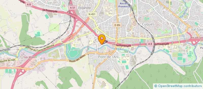 localisation de l'entreprise ECOLE DE PSYCHOLOGIE CLINIQUE à AIX-EN-PROVENCE