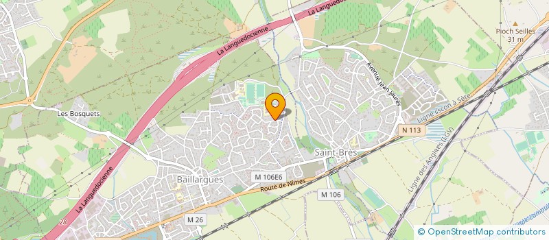 localisation de l'entreprise ECOLE DE RASETEURS DE BAILLARGUES AGGLOMERATION à BAILLARGUES