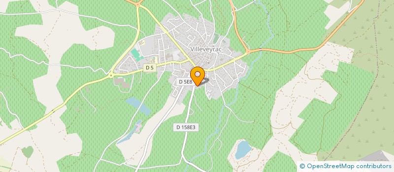localisation de l'entreprise ECOLE DE RUGBY DES VIGNES DE THAU à POUSSAN