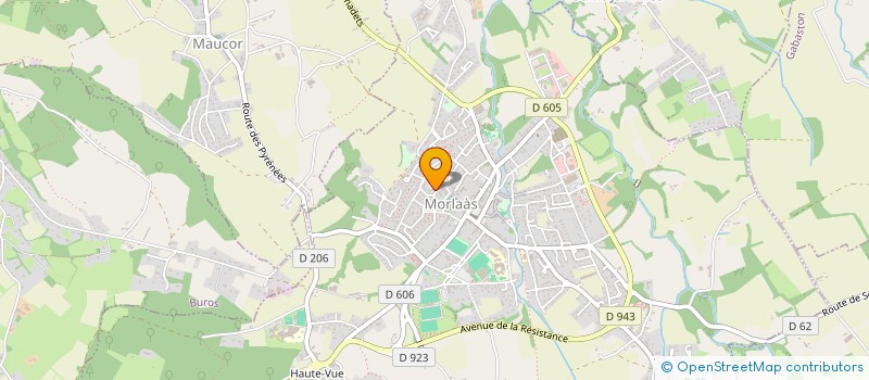 localisation de l'entreprise ECOLE DE RUGBY ECOLE DE LA VIE FRANCE à MORLAAS