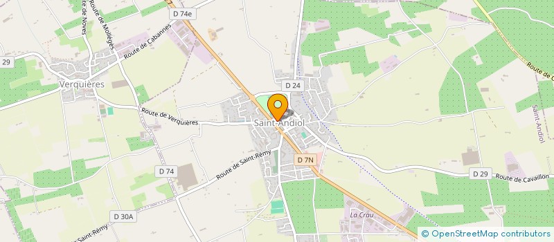 localisation de l'entreprise ECOLE DE RUGBY ROSA XV  SAINT-ANDIOL