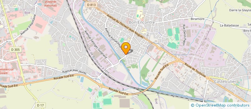 localisation de l'entreprise ECOLE DE SAVATE AGENAISE  BOE