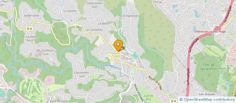 localisation de l'entreprise ECOLE DE SECURITE ROUTIERE 06  BIOT