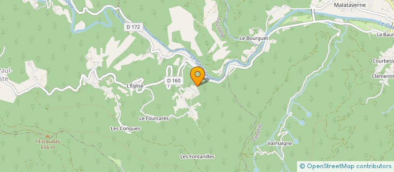 localisation de l'entreprise ECOLE DE SELF-DEFENSE KRAV MAGA D'ALES  SAINT-PAUL-LA-COSTE