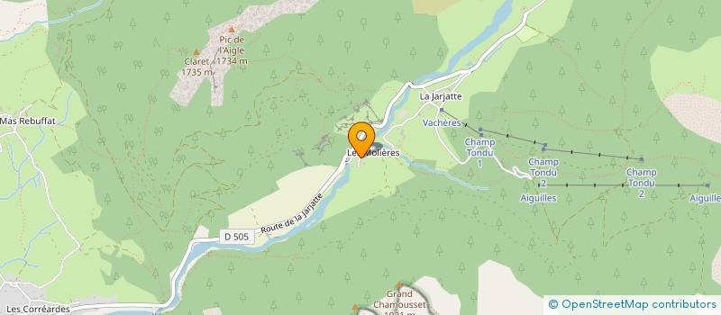 localisation de l'entreprise ECOLE DE SKI LUS - LA JARJATTE  LUS-LA-CROIX-HAUTE