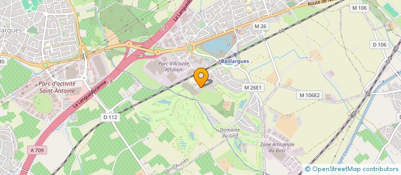 localisation de l'entreprise ECOLE DE SOPHROLOGIE DU LANGUEDOC à BAILLARGUES