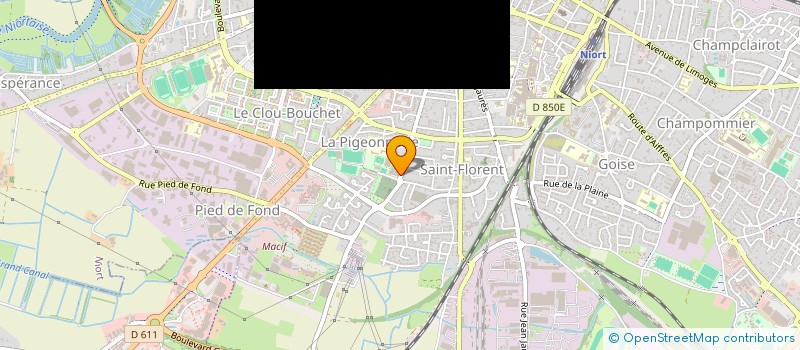 localisation de l'entreprise ECOLE DE TENNIS à NIORT
