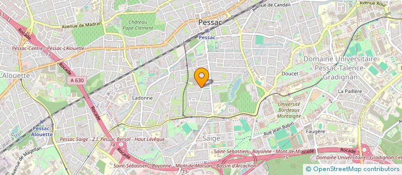 localisation de l'entreprise ECOLE DE THEATRE DES TROIS COUPS  PESSAC