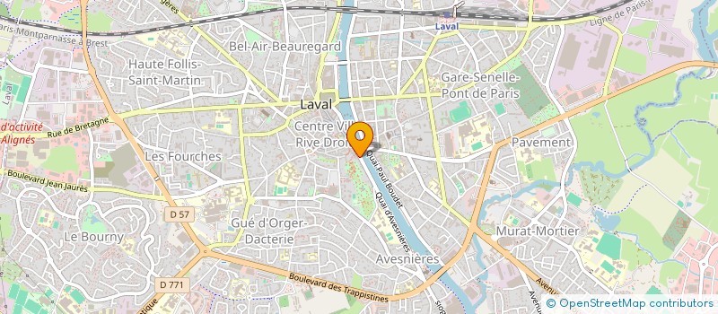 localisation de l'entreprise ECOLE DE TRAIL 53 à LAVAL