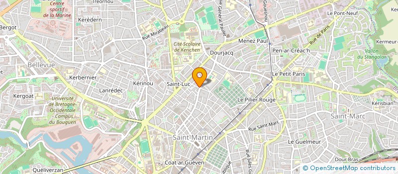localisation de l'entreprise ECOLE DE TRAIL DU BOUT DU MONDE à BREST