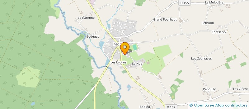 localisation de l'entreprise ECOLE DE TROMPE DU PORHOET  MOHON