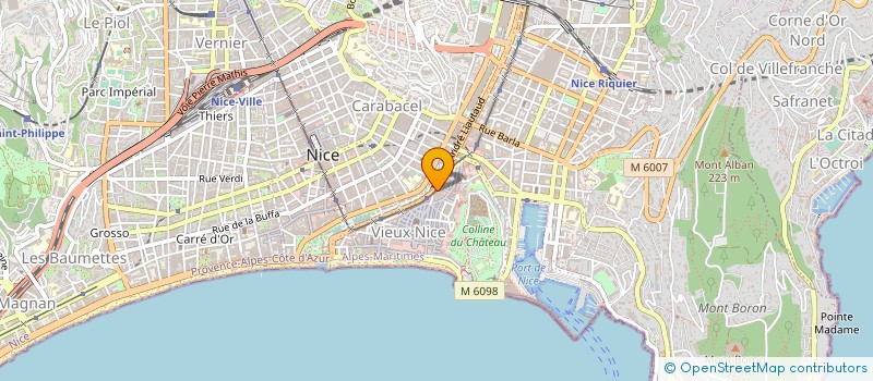 localisation de l'entreprise ECOLE DE YOGA DANIEL MOREL à NICE