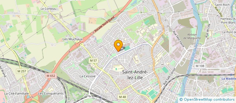 localisation de l'entreprise ECOLE DE YOGA DE MARQUETTE  MARQUETTE-LEZ-LILLE