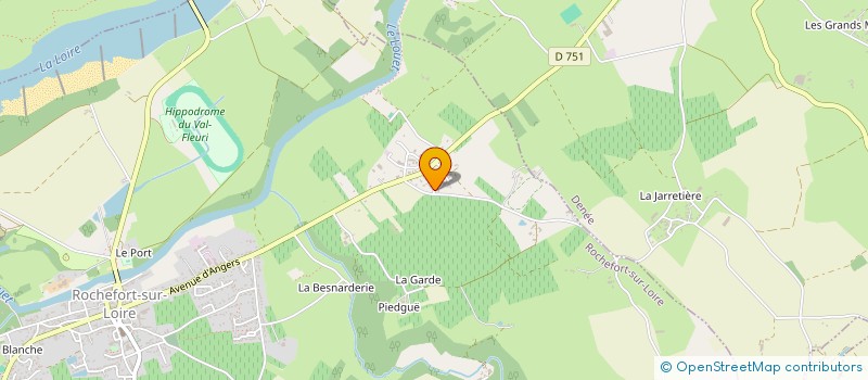 localisation de l'entreprise ECOLE DEMOCRATIQUE ANJOU  ROCHEFORT-SUR-LOIRE