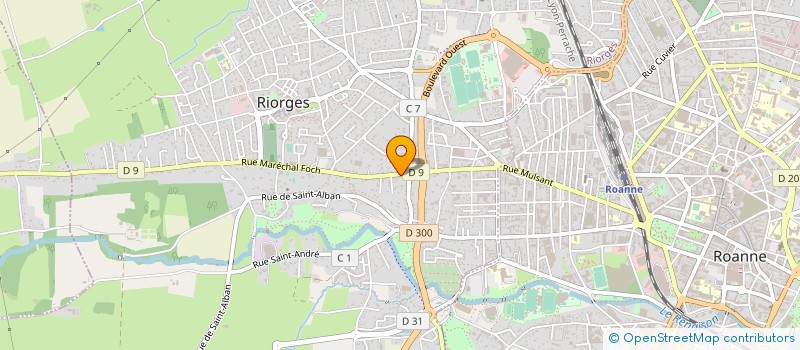 localisation de l'entreprise ECOLE DES 3 PONTS à RIORGES