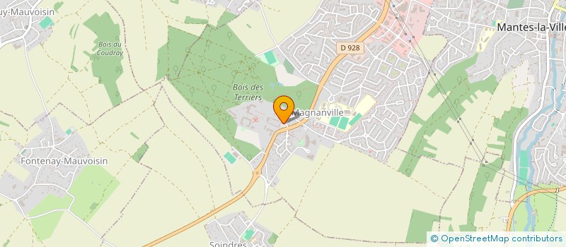 localisation de l'entreprise ECOLE DES 4 Z' ARTS à MAGNANVILLE