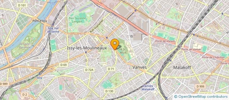 localisation de l'entreprise ECOLE DES ACTES  VANVES