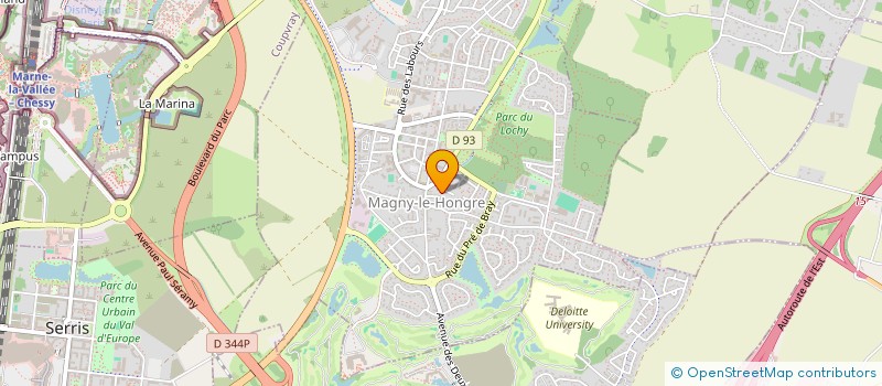 localisation de l'entreprise ECOLE DES ARTS DE LA MAGIE ET DE L'ILLUSION DU VAL D'EUROPE  MAGNY-LE-HONGRE