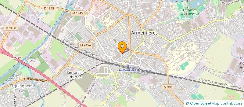 localisation de l'entreprise ECOLE DES ARTS MARTIAUX ARMENTIERES à ARMENTIERES