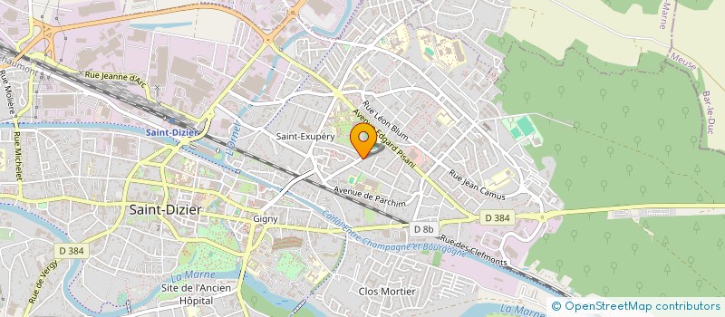 localisation de l'entreprise ECOLE DES ARTS MARTIAUX CHINOIS DE ST-DIZIER à SAINT-DIZIER