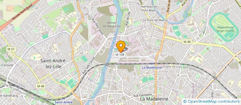 localisation de l'entreprise ECOLE DES ARTS MARTIAUX DE LA MADELEINE à LA MADELEINE
