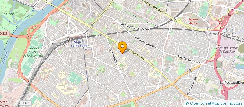 localisation de l'entreprise ECOLE DES COLIBRIS à ANGERS