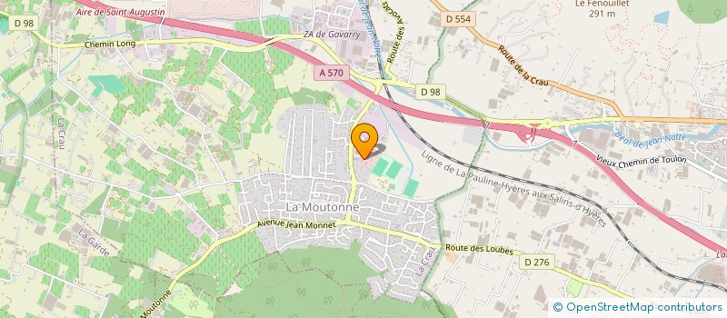 localisation de l'entreprise ECOLE DES DANSES COMPAGNIE (DANSES COMPAGNIE)  LA CRAU