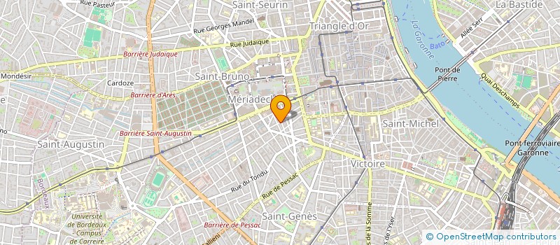 localisation de l'entreprise ECOLE  DES DIX EPEES  BORDEAUX